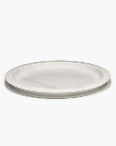 Tray L White Dune - Marmorschale