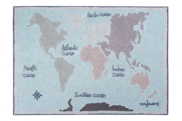 Back To School Vintage Map 140 x 200 cm