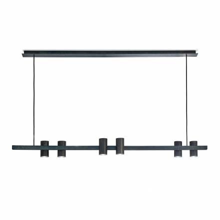 Hangelampe Sofisticato Nr. 27 Blaustahl L140 X B17,6 X H12 cm - GU10