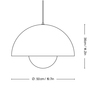 Panton Pendelleuchte 'Flowerpot'