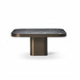 Classicon Bow Coffee Table  70 x 70 x 31 cm,  Messing brüniert,  Marmor Nero Marquina