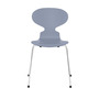 Fritz Hansen Stuhl 'Ant'  Chrom ,  Lavender Blue 810,  43 cm 