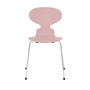 Fritz Hansen Stuhl 'Ant'  Chrom ,  Pale Rose 610,  43 cm 