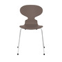 Fritz Hansen Stuhl 'Ant'  Chrom ,  Deep Clay 140,  43 cm 