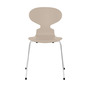 Fritz Hansen Stuhl 'Ant'  Chrom ,  Light Beige 130,  43 cm 