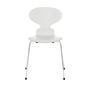Fritz Hansen Stuhl 'Ant'  Chrom ,  Weiss 100,  43 cm 