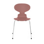 Fritz Hansen Stuhl 'Ant'  Chrom ,  Wild Rose 630,  43 cm 