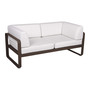Fermob 2-Sitzer Club-Sofa 'Bellevie'  Rost 09,  Grauweiss 81