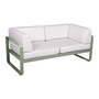 Fermob 2-Sitzer Club-Sofa 'Bellevie'  Kaktus 82,  Grauweiss 81