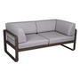 Fermob 2-Sitzer Club-Sofa 'Bellevie'  Rost 09,  Flanellgrau 79