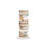 Opinion Ciatti  Bücherturm 'Ptolomeo'   75 cm,  Weiss / Basis Weiss