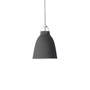 Lightyears Hängeleuchte 'Caravaggio' matt  P2 - ø 26, H: 34 cm,  matt Schwarz mit grauem Kabel