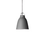 Lightyears Hängeleuchte 'Caravaggio' matt  P2 - ø 26, H: 34 cm,  matt Dunkelgrau mit grauem Kabel