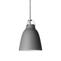 Lightyears Hängeleuchte 'Caravaggio' matt  P3 - ø 40, H: 52 cm,  matt Dunkelgrau mit grauem Kabel