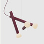 Lambert & Fils Pendelleuchte 'Parc 04'  Burgundy