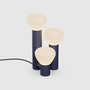 Lambert & Fils Tischleuchte 'Parc 06'  Mitternachtsblau,  Hand-Schalter