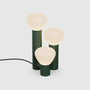 Lambert & Fils Tischleuchte 'Parc 06'  Grün,  Hand-Schalter
