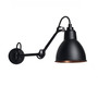 DCW Éditions Wandleuchte 'Lampe Gras N°204'  Schwarz-Schwarz-Kupfer