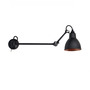 DCW Éditions Wandleuchte 'Lampe Gras N°204 L40'  Schwarz-Schwarz-Kupfer