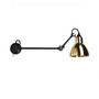 DCW Éditions Wandleuchte 'Lampe Gras N°204 L40'  Schwarz-Messing