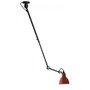 DCW Éditions Runde 'Lampe Gras N°302'  Schwarz-Rot,  Rund