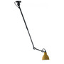 DCW Éditions Runde 'Lampe Gras N°302'  Schwarz-Gelb,  Rund