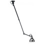 DCW Éditions Runde 'Lampe Gras N°302'  Schwarz-Chrom,  Rund