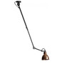 DCW Éditions Runde 'Lampe Gras N°302'  Schwarz-Kupfer-Roh,  Rund
