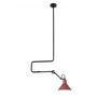 DCW Éditions Kegelförmige Pendelleuchte 'Lampe Gras N°312'  Schwarz-Rot,  Kegelförmig