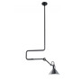 DCW Éditions Kegelförmige Pendelleuchte 'Lampe Gras N°312'  Schwarz-Chrom,  Kegelförmig