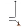 DCW Éditions Kegelförmige Pendelleuchte 'Lampe Gras N°312'  Schwarz-Weiss-Kupfer,  Kegelförmig