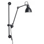 DCW Éditions Runde Wandleuchte 'Lampe Gras N°210'  Schwarz-Schwarz,  Rund