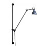 DCW Éditions Runde Wandleuchte 'Lampe Gras N°214'  Schwarz-Blau,  Rund