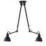 DCW Éditions Deckenleuchte 'Lampe Gras N°302 Double' Schwarz-Blau, Rund