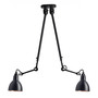 DCW Éditions Deckenleuchte 'Lampe Gras N°302 Double' Schwarz-Schwarz-Kupfer, Rund