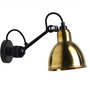 DCW Éditions Runde Spot 'Lampe Gras 304' Schwarz-Messing, Rund, Ohne Kippschalter und Kabel