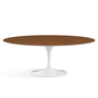 Knoll International Esstisch 'Saarinen' Walnuss natur , Weiss, L: 198 cm