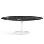 Knoll International Esstisch 'Saarinen' Marmor Nero Marquina, Weiss, L: 198 cm