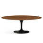 Knoll International Esstisch 'Saarinen' Walnuss natur , Schwarz, L: 198 cm