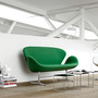  2-Sitzer Sofa 'Swan' in Stoff