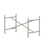 Richard Lampert  Tischgestell 'Egon Eiermann 2' L: 100 / B: 66 cm, Stahl roh / Farblos, Mittig