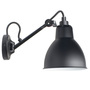 DCW Éditions Wandleuchte 'Lampe Gras N°104' Schwarz-Schwarz