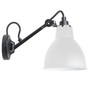 DCW Éditions Wandleuchte 'Lampe Gras N°104' Schwarz-Polycarbonate