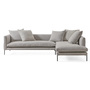 Wendelbo Sofa 'Blade' mit Chaiselongue im Stoff 'Sasso'