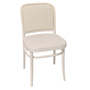 Ton Stuhl '811' Filzgleiter weiss, Buche, White powder gebeizt (B276)	