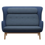 Fritz Hansen Sofa 'Ro' Blau - Schale: FIO791 / Kissen: FIO771