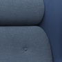 Fritz Hansen Sofa 'Ro' Blau - Schale: FIO791 / Kissen: FIO771