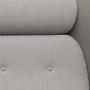 Fritz Hansen Sofa 'Ro' Warmgrau - Schale: FIO351 / Kissen: FIO251