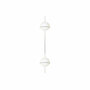 Vibia Wandleuchte 'Palma' Weiss, 2 Leuchtkugeln