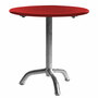 Manufakt Kleiner Clubtisch 'Bättig' Rot - RAL 3000, Ø: 50 cm	